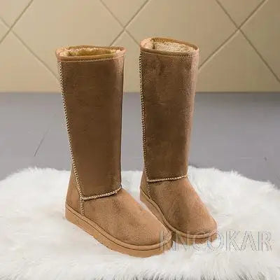 European & American Women snow boots High-tube tall and large size boots 41 size