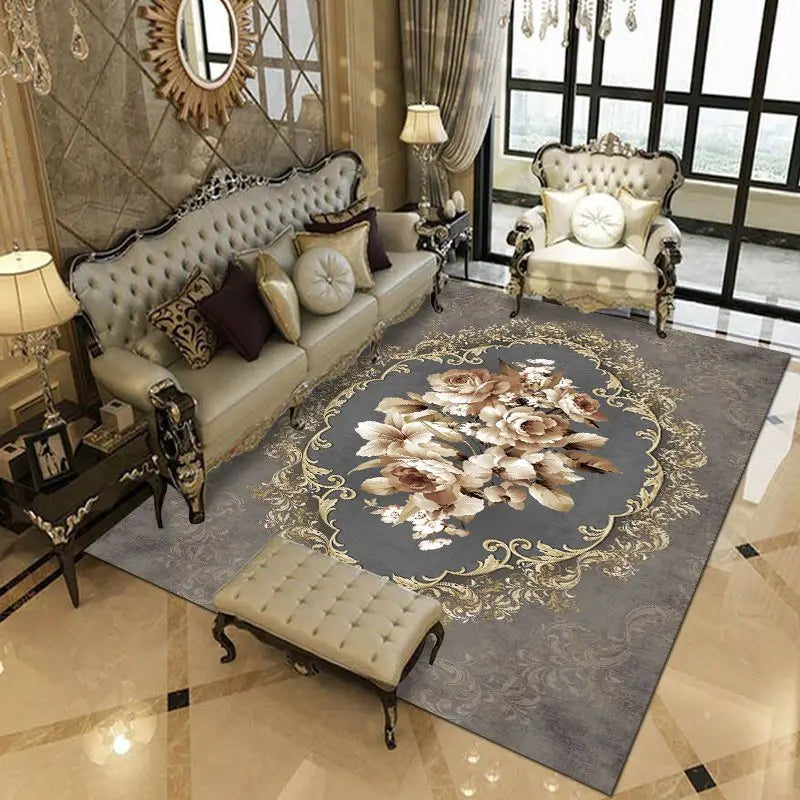 Luxury European Carpets for Living Room, Bedroom 200x300 Large Area Rugs Rug Washable