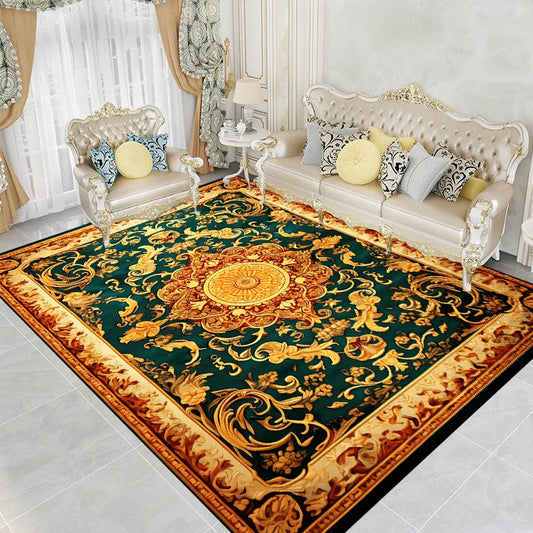 European Gorgeous Large Area Carpet Living Room Bedroom Area Rugs 200x300cm Soft Non-slip Entrance Mat