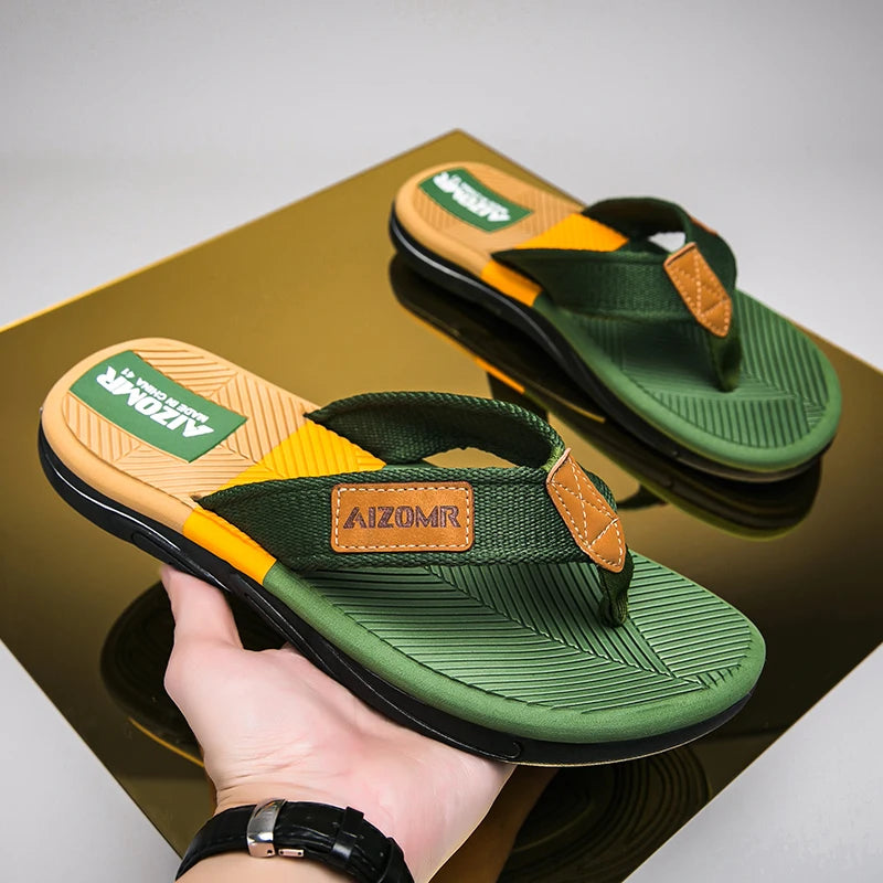 Men's Non-Slip Walking Summer Comfortable Flip-flops Thick Sole