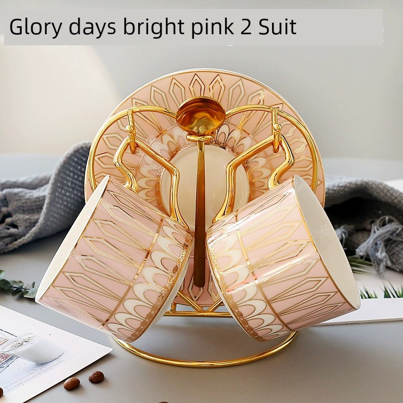 Luxury Gold Plated Ceramic Dinnerware