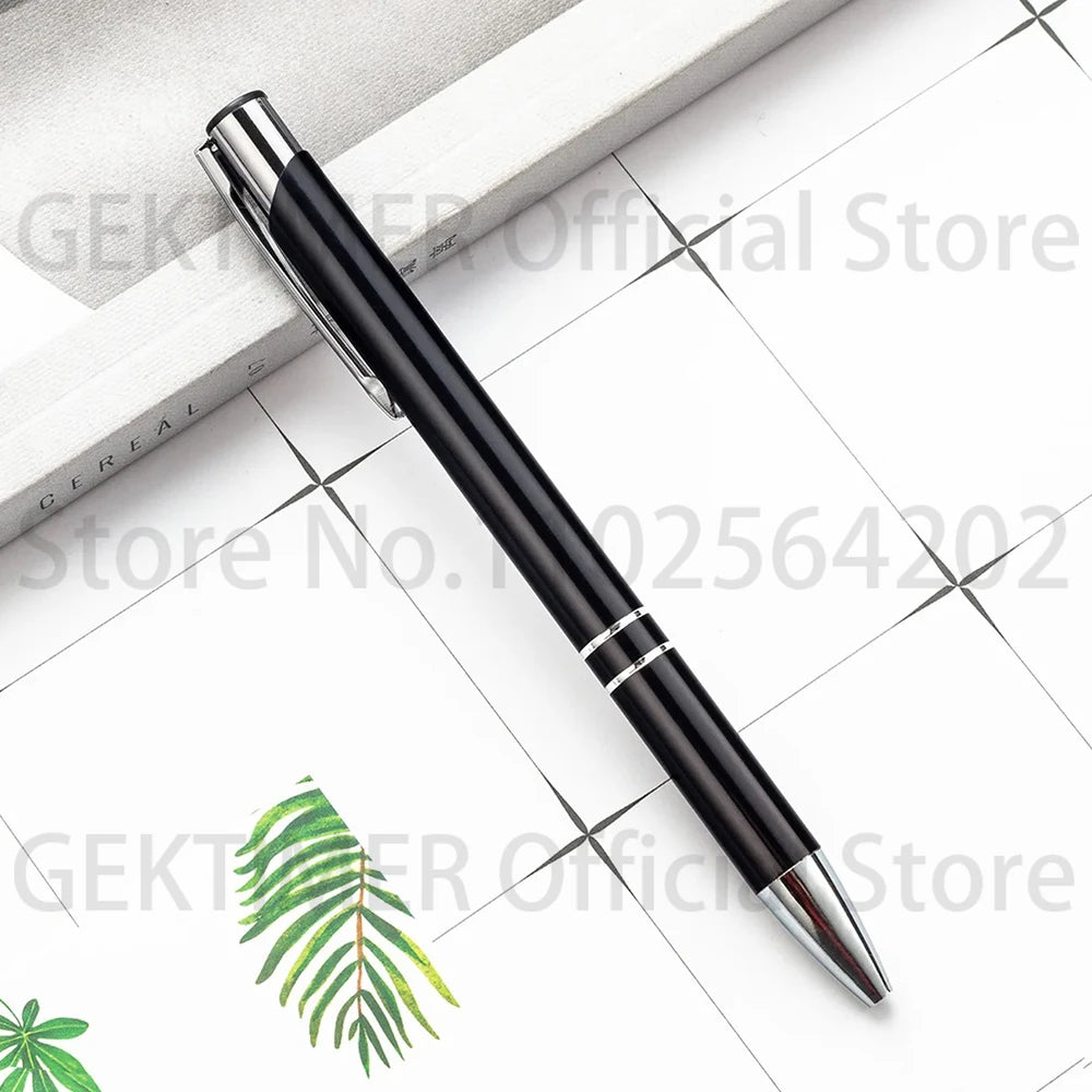 100 50 20 Pcs Custom Ballpoint Pen Metal Pen Support Custom Logo Advertising Wholesale Personalized Pen Advertising Gift