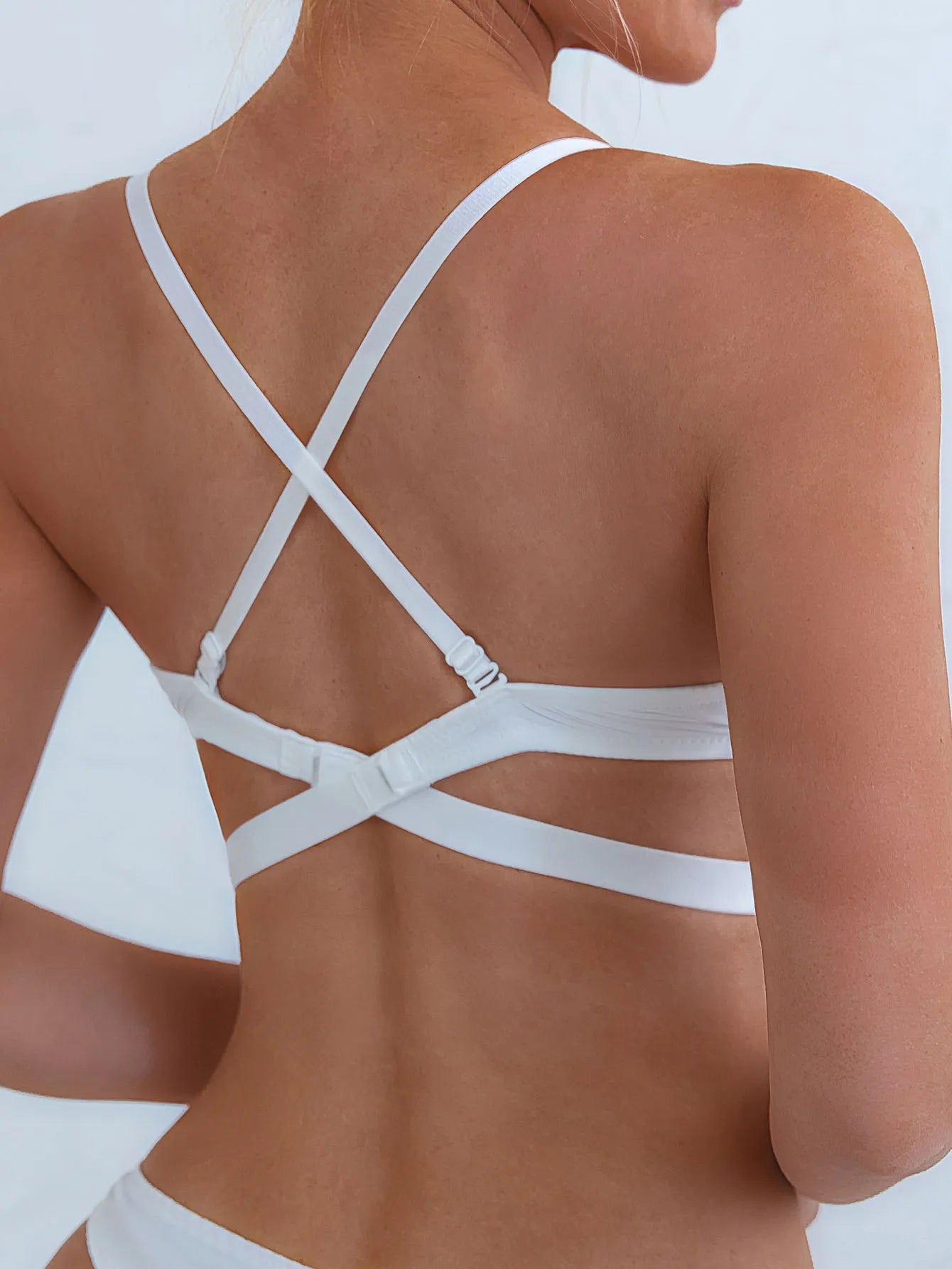 Sexy push-up bra U-shaped multi-wear bralette with invisible backless underwear underwire padded Lingerie