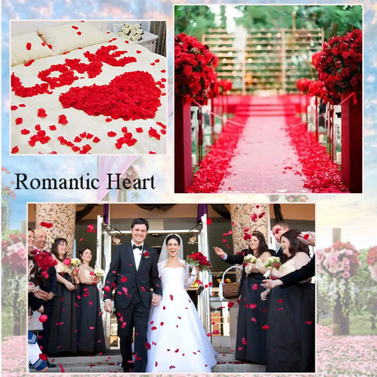 200Pcs Romantic Padded Fabric Throwing Petals