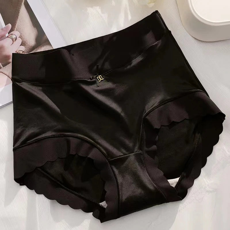 Women's Soft Comfortable Cotton/Silk Briefs High Waist