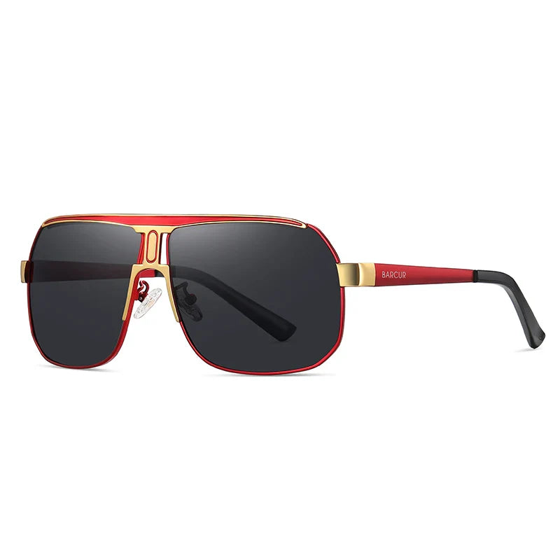 BARCUR Polarized Sports Sunglasses for Men Fashionable Fishing Driving Hiking and Outdoor Eyewear UV400 Protection Gradient Lenses