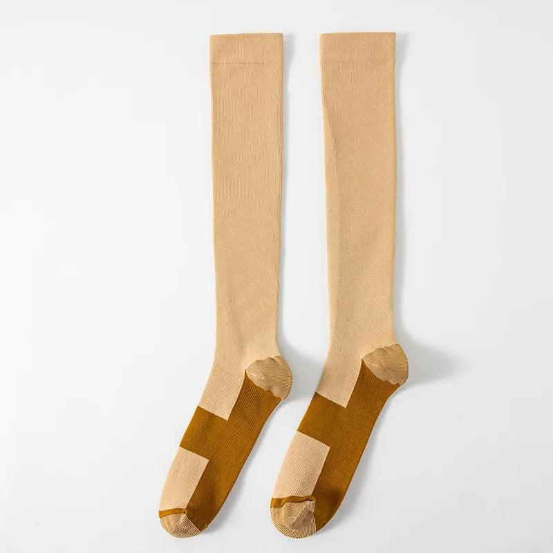 6 Pairs Copper Compression Socks,for Men and Women for Running, Cycling, Travel, and Soccer Socks