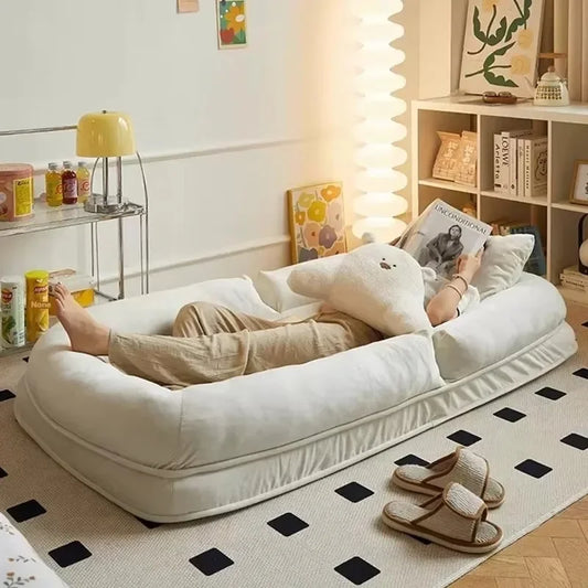 Human kennel lazy sofa tatami backrest cushion integrated balcony home sofa floor futon seat pier