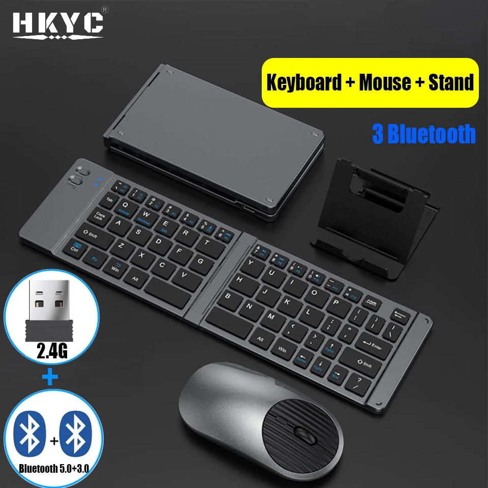HKYC Bluetooth 2.4G keyboard and mouse set
