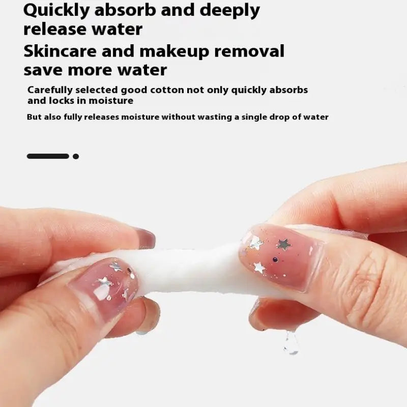 50/100PCS Thin Soft Cotton Pads Stretch Disposable for Face Wash Nail Polish Remover Cosmetic Makeup Tools