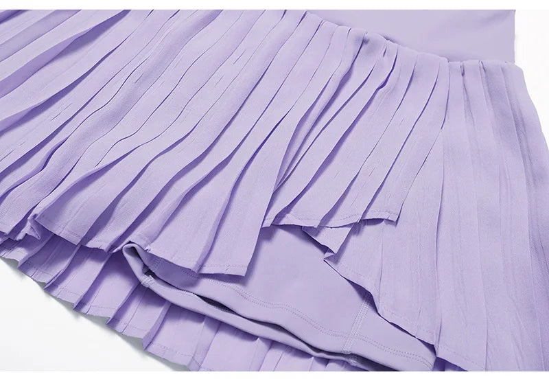 Women Gym Yoga Set Workout Sportswear Fitness Shirts Tracksuit High Waist Skirts Top Suit