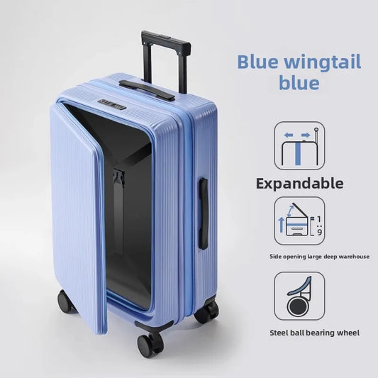 Expandable Luggage ABS+PC Boarding Case 20"22"24"26"28 Inch Large Capacity Luggage Women's Carry-on Travel Suitcase