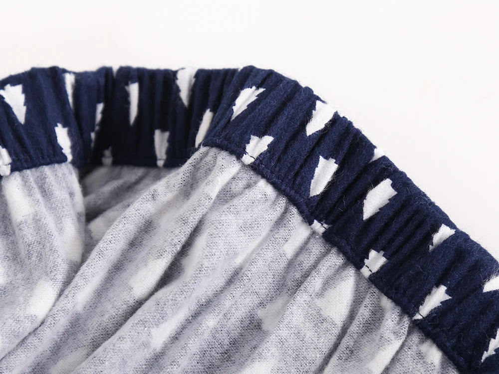 Plaid Design Multi Colors Warm Cotton Flannel Long-sleeved Trousers Pajamas Set for Men