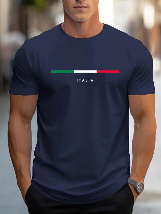 Men's summer 100 cotton casual loose plus size round neck short sleeved T-shirt