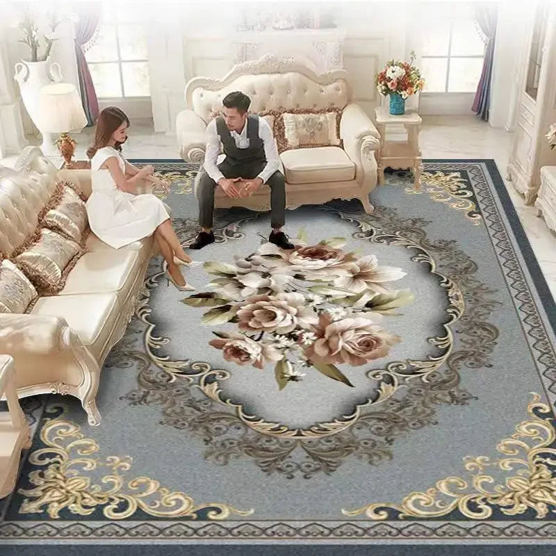 Luxury European Carpets for Living Room, Bedroom 200x300 Home Large Area Rugs Rug Washable