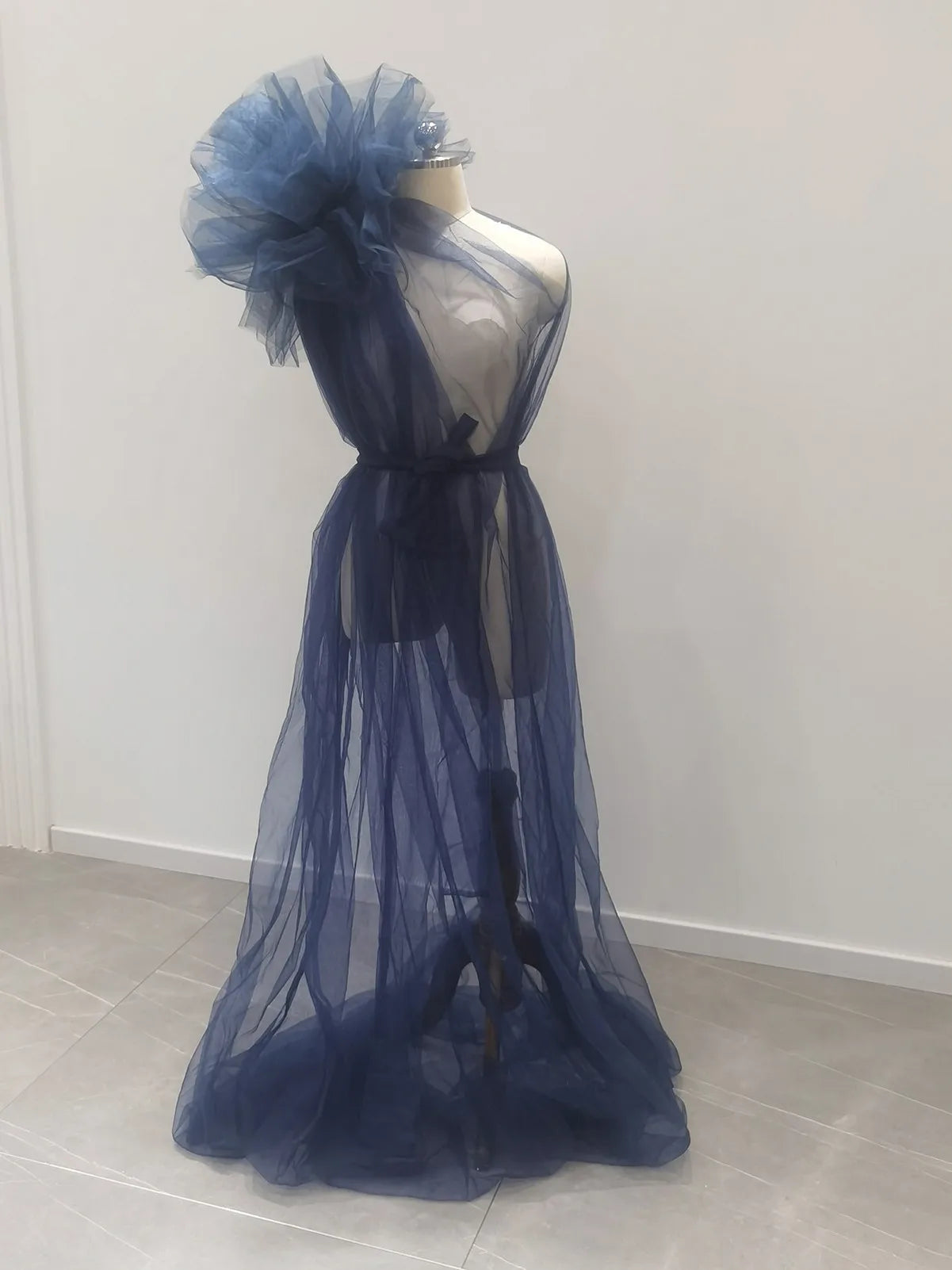 See Through Sexy Maternity Photoshoot Dresses One Shoulder Pregnant Women
