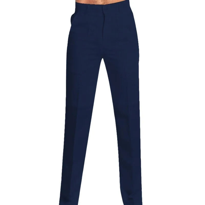 Men's Linen Slant Pocket Straight Solid Color Comfortable Breathable Daily Casual Pants