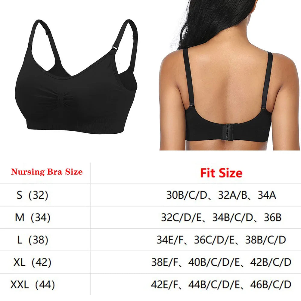 Breastfeeding  Maternity Nursing Bra for Feeding Nursing Wirefree Breathable Bra