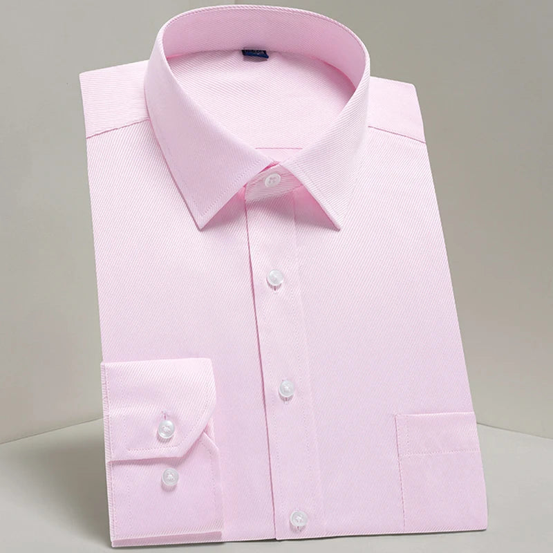 Men's Classic Long Sleeve Standard-fit Dress Shirts