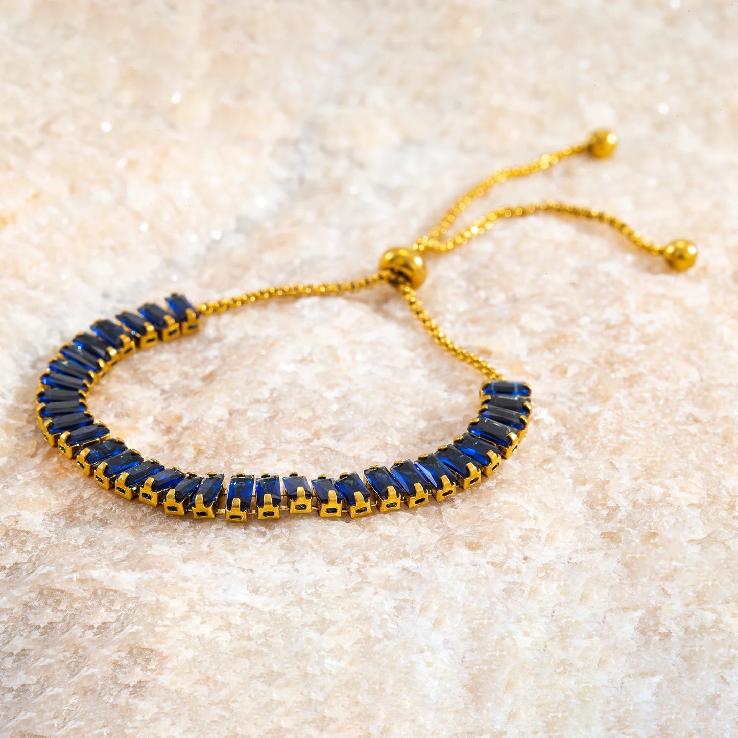 Women's Adjustable CZ Bracelet - Sparkling Zirconia Chain, Shines on Hypoallergenic Stainless Steel, Dazzling Everyday Jewelry