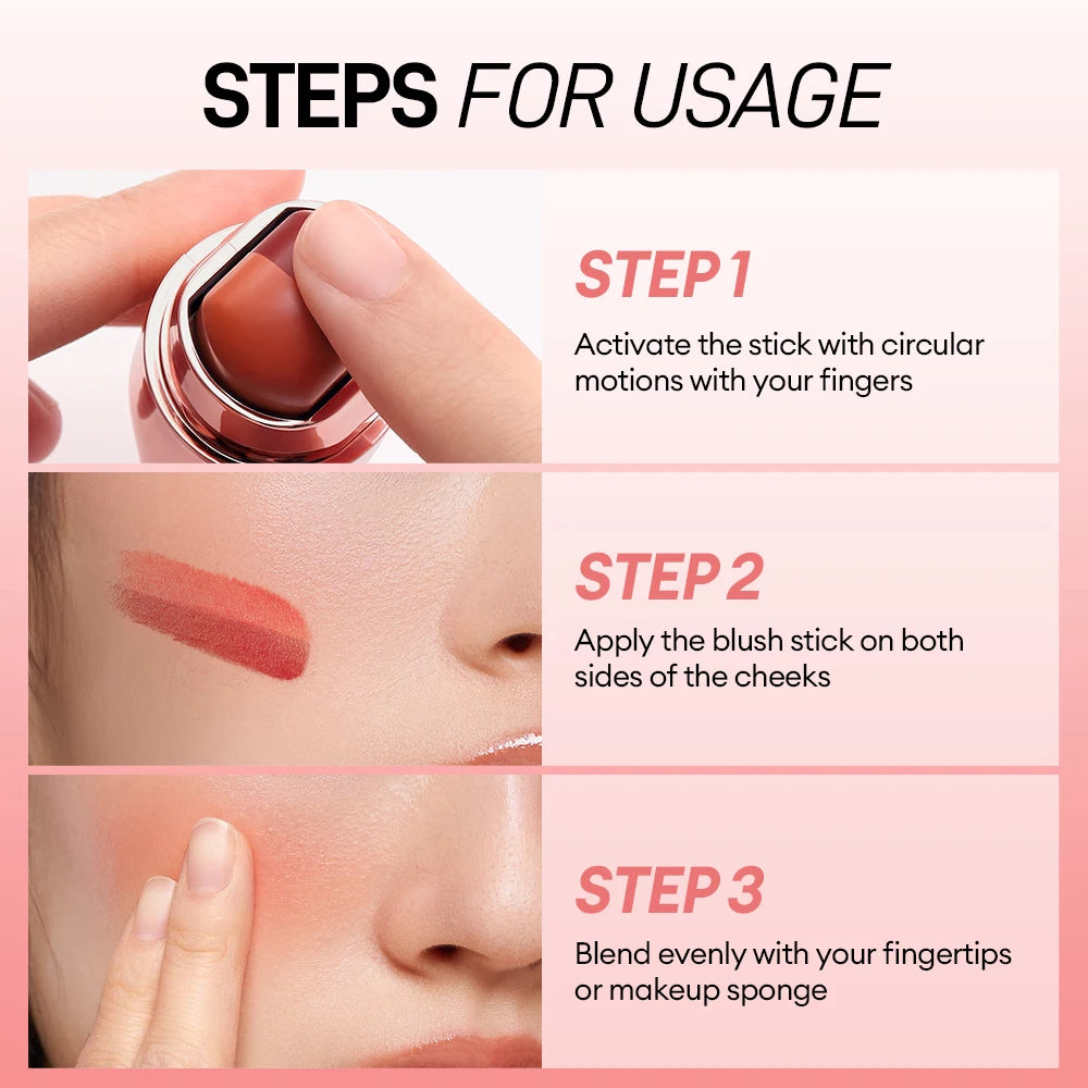 Makeup Multi-Stick 3-in-1 Lipstick Eye Cheek Smooth Light Longwear Cream