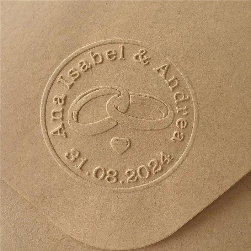 Custom Initials Embosser stamp,Book Embosser Personalized Wedding Embossing Stamp, Address Stamp, Form the Library Embosser