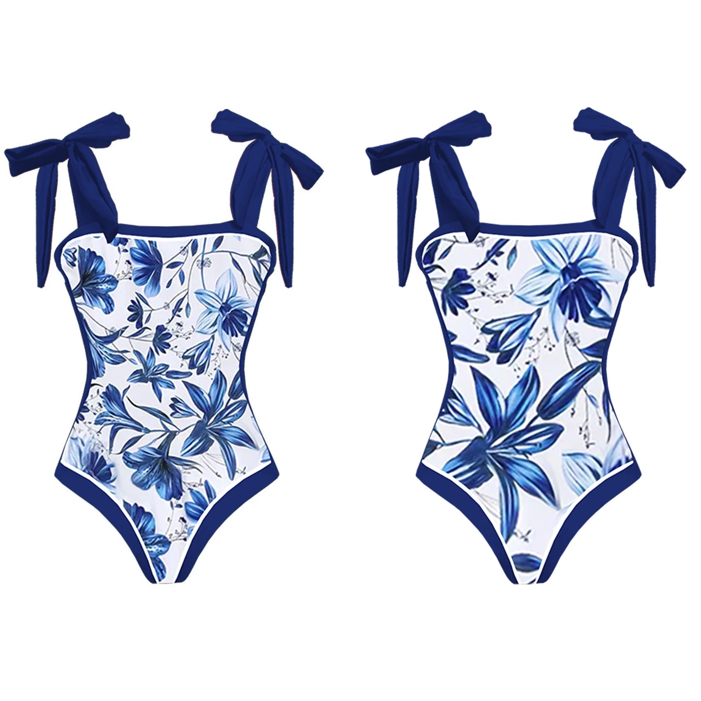 2-Piece Shoulder Ruffle Swimsuit With Cover Up Sexy Beachwear