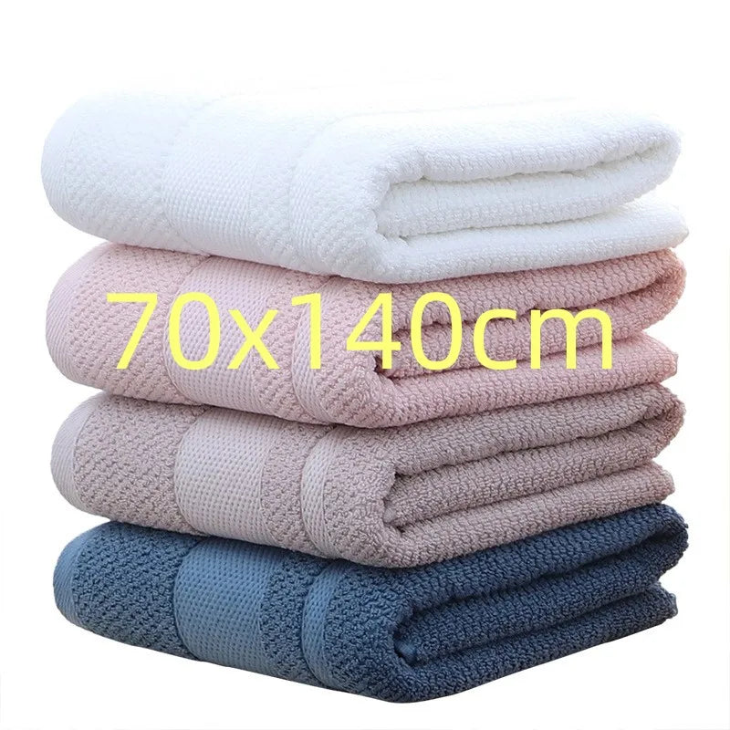 70*140cm Home Bathroom Cotton Bath Towel Absorbent