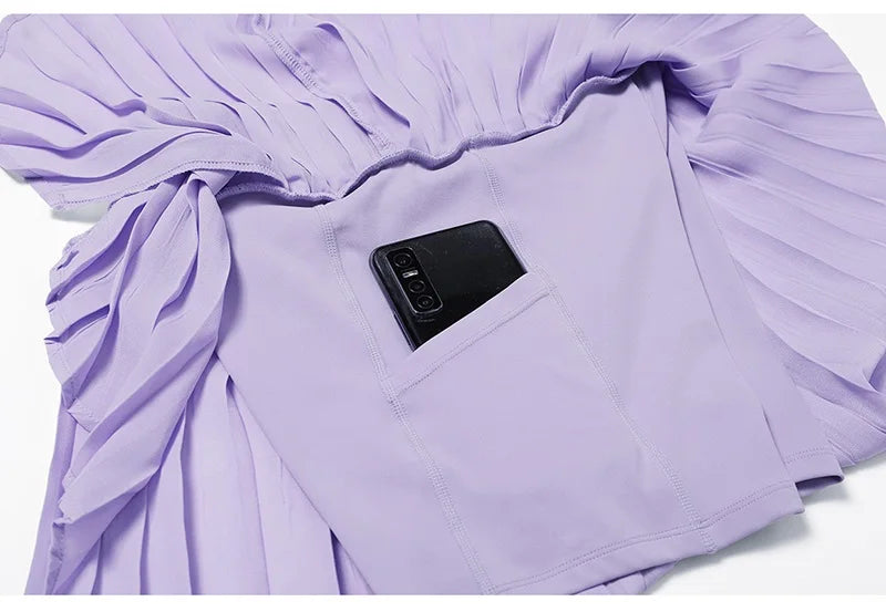 Women Gym Yoga Set Workout Sportswear Fitness Shirts Tracksuit High Waist Skirts Top Suit