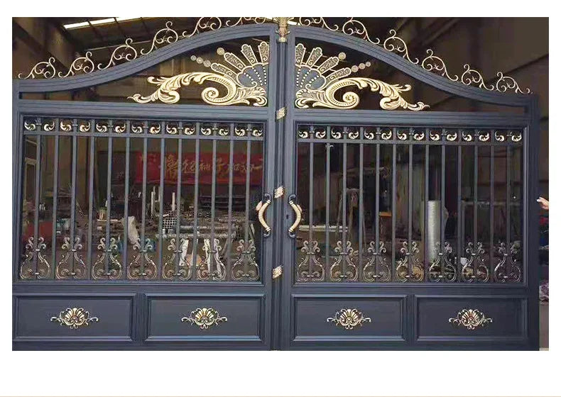 Gate villa aluminum courtyard European style garden gate manufacturer supply