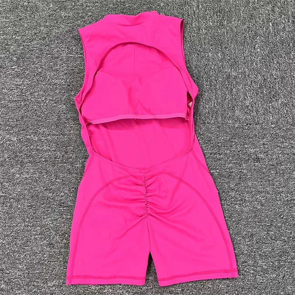 Women One-piece Sport Yoga Jumpsuit Workout Clothes