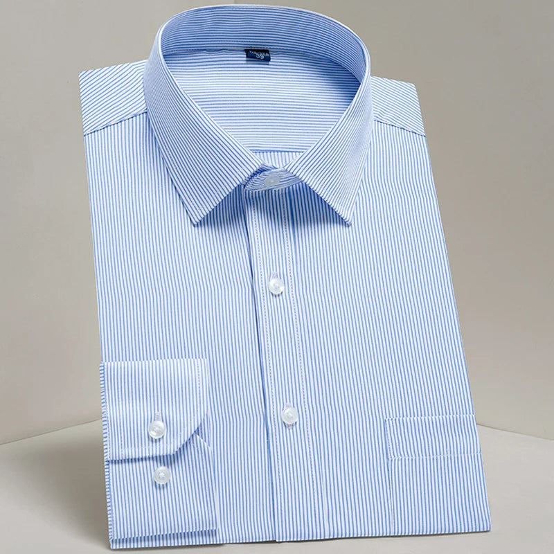 Men's Classic Long Sleeve Standard-fit Dress Shirts