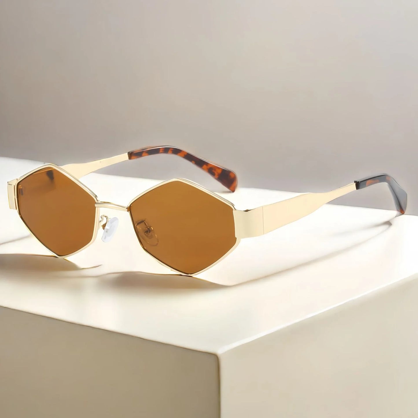Fashion Hexagon Sunglasses Women Luxury Brand Design Unique Polygon Sun Glasses