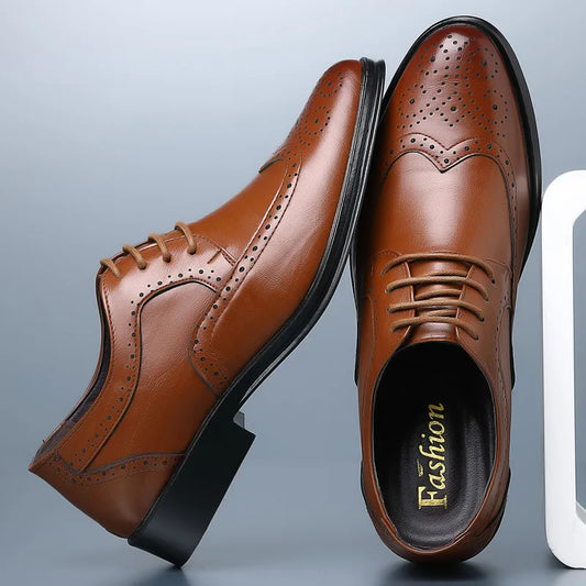 Men's Oxford Shoes Genuine Calfskin Leather