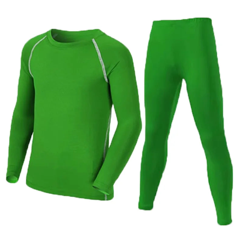 Children Kid Boy Girl Compression Skiing Underwear Set Fitness Ski Snowboarding Sport Running Hiking Exercise Jogging Suit 19