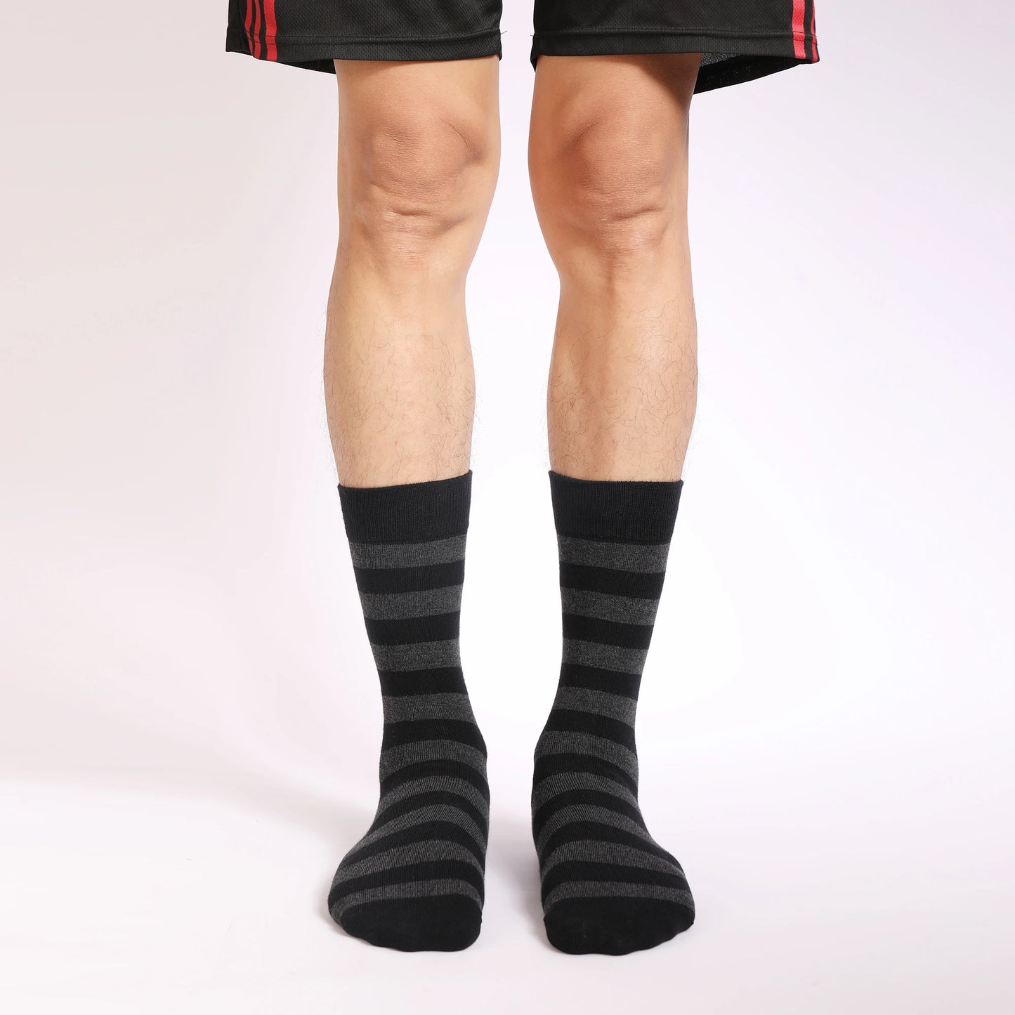 5 Pairs Men's Dress Socks High Quality Combed Cool Breathable Cotton Crew Socks Plus Size