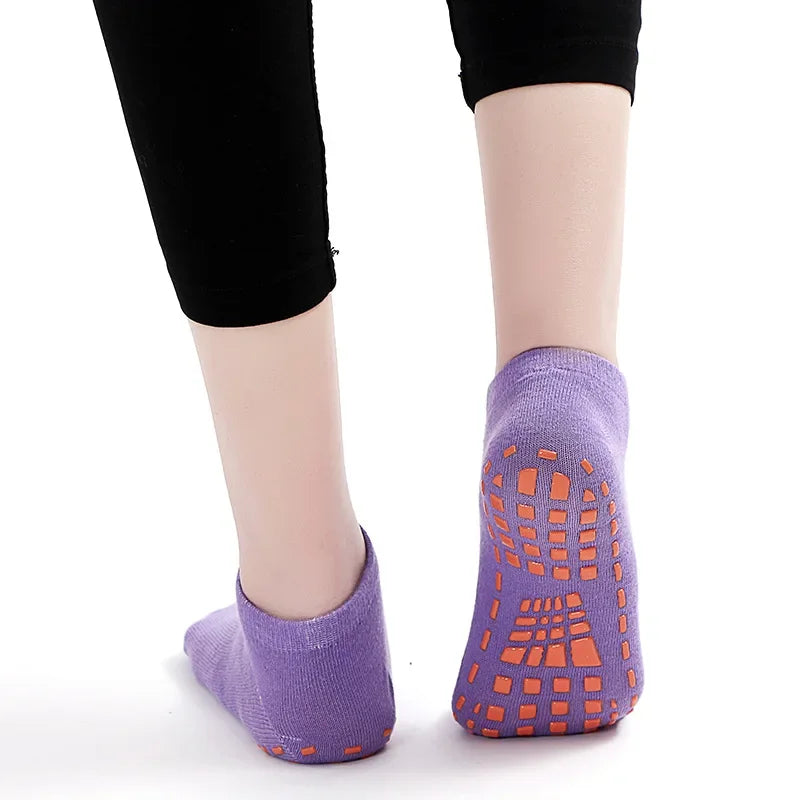Indoor Unisex Adult/Children Silicone Non Slip Cotton Foot Massage Ankle Socks