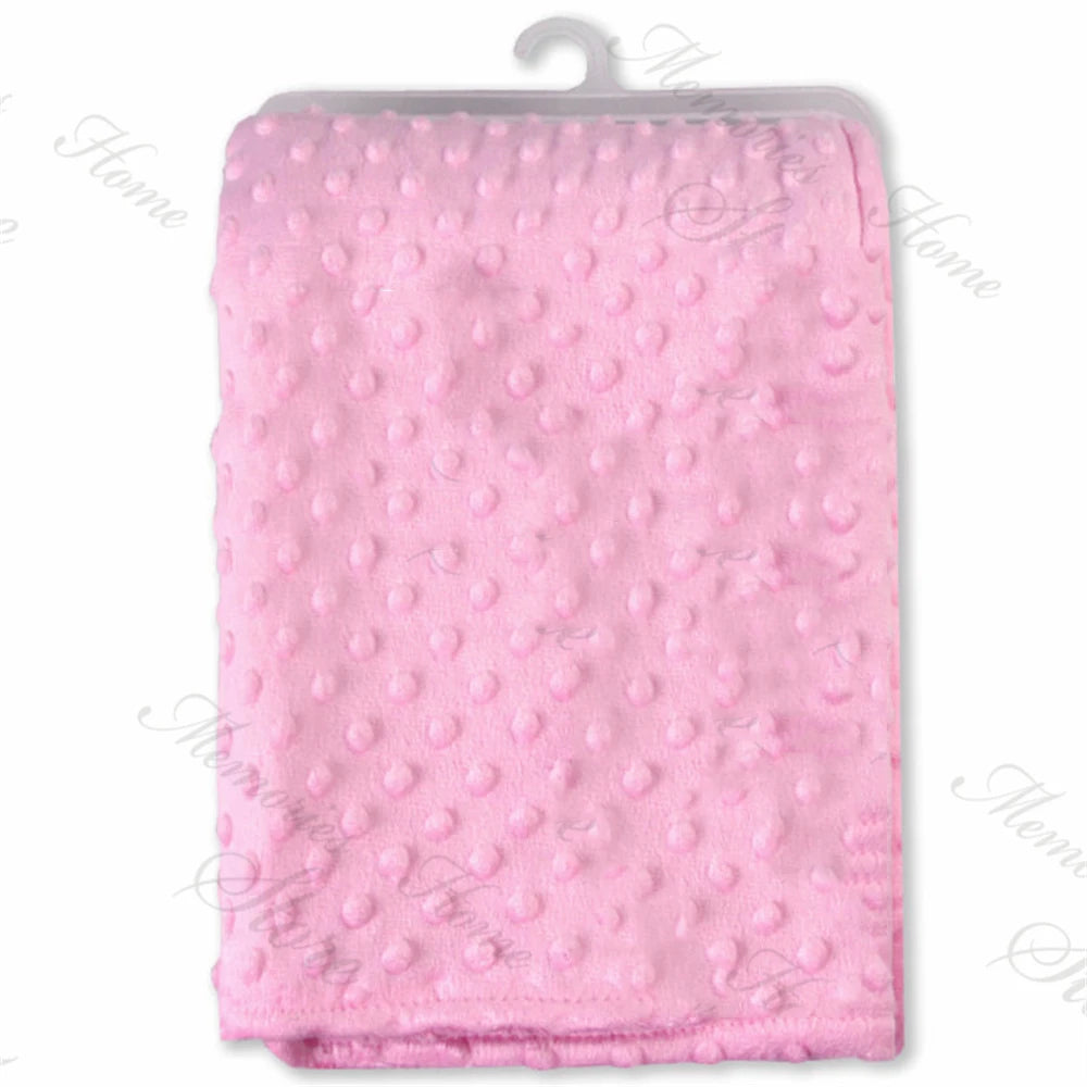 Embroidery Personalized Name with Star Baby or Plain Soft Cotton Newborn Baby Blanket