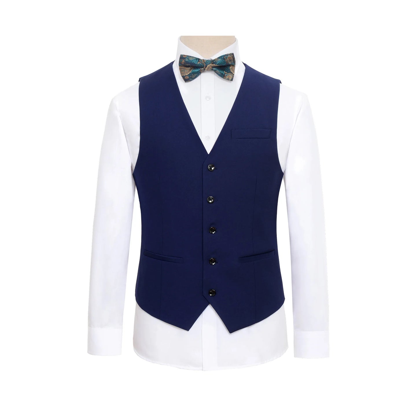 Men Plus Size Black Suit Vest Solid Color Single Breasted Waistcoat Grey Black Navy 9XL