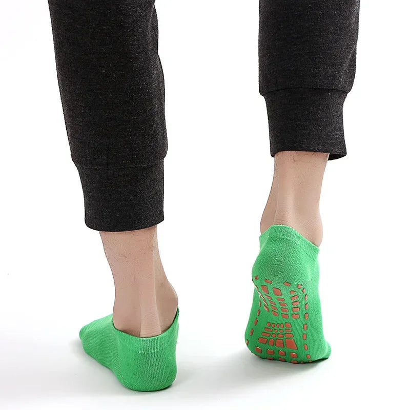 Indoor Unisex Adult/Children Silicone Non Slip Cotton Foot Massage Ankle Socks