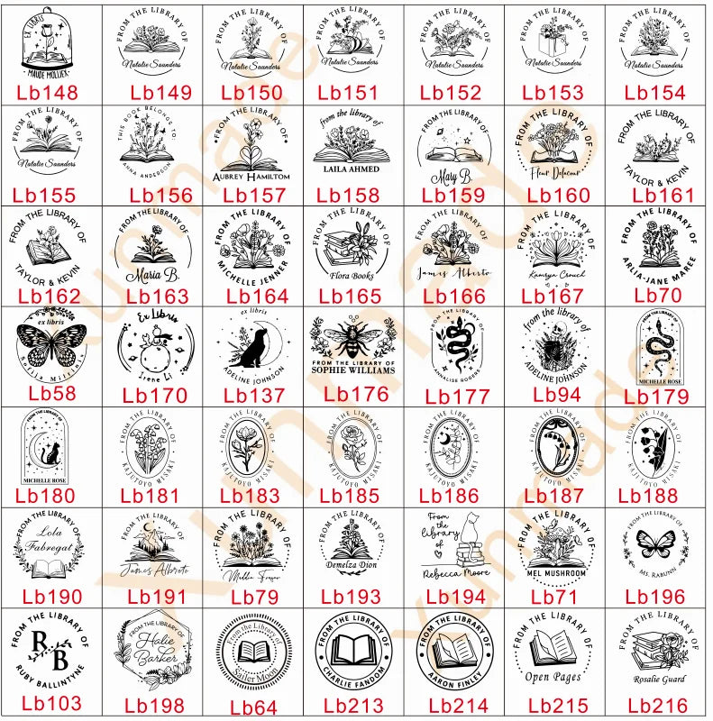 Custom Initials Embosser stamp,Book Embosser Personalized Wedding Embossing Stamp, Address Stamp, Form the Library Embosser
