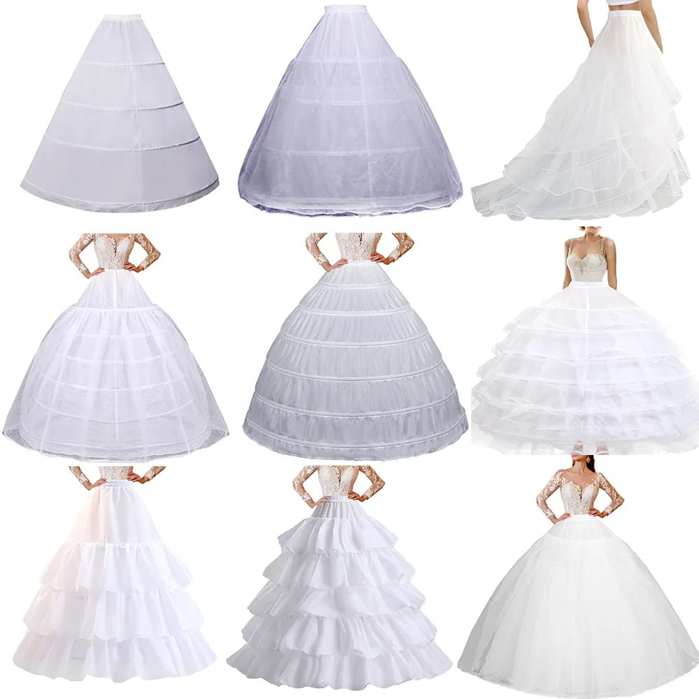 Bridal Wedding Petticoat Underskirt Ball Gown Crinoline Slip Underskirt Petticoats