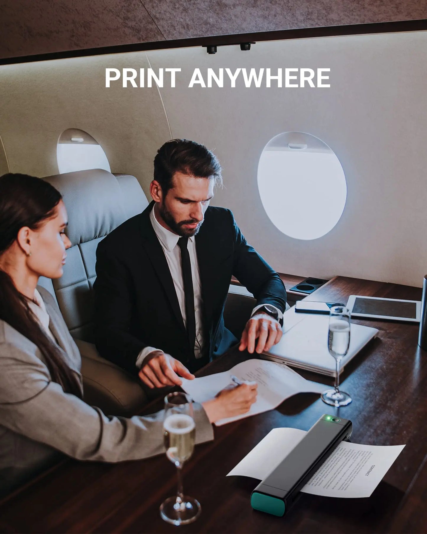M08F Portable Phone Travel Home Wireless Thermal Printer Bluetooth Use A4 Mobile Printer for Laptops Inkless