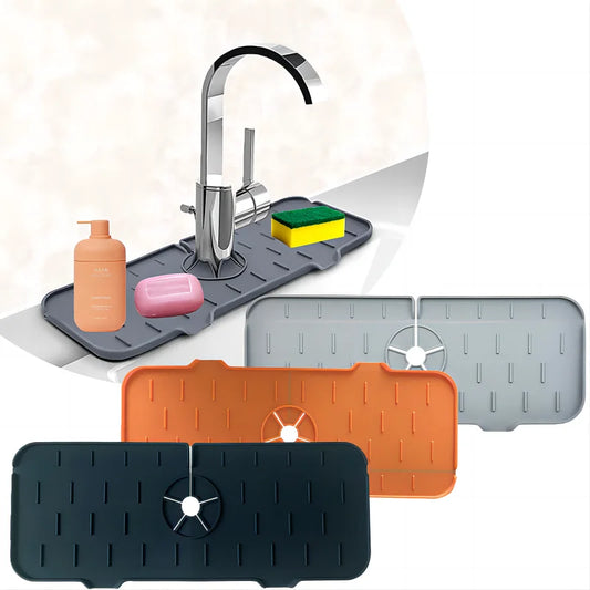 Kitchen Faucet Mat Sink Splasher Absorbent Silicone