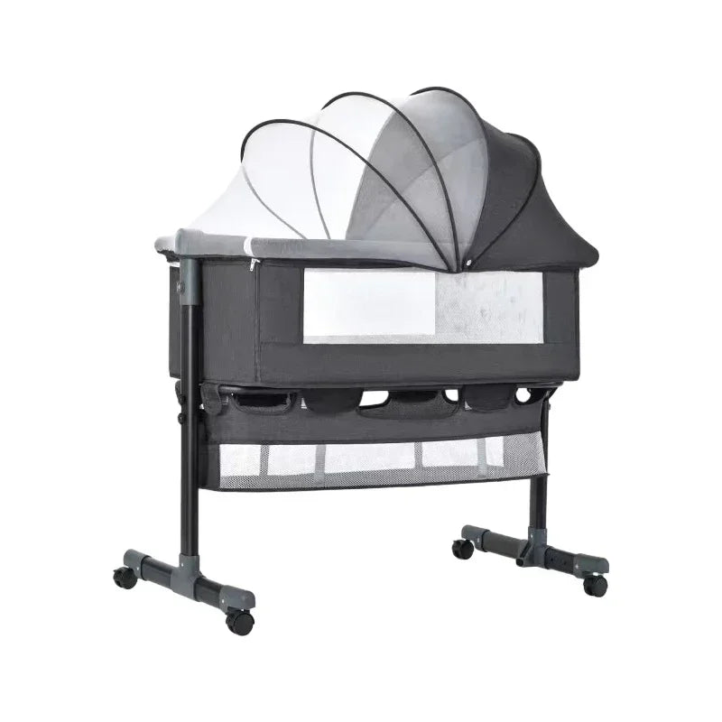 Portable Bedside Sleeping Equipment for Infants, Baby Crib with Covered Bed, Baby Cradle, Newborn Bed