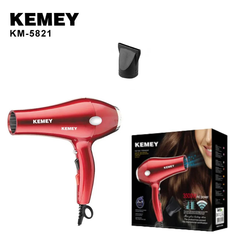 KM-5821 high-quality negative ion 3500W high-power dual speed cold and hot hair dryer