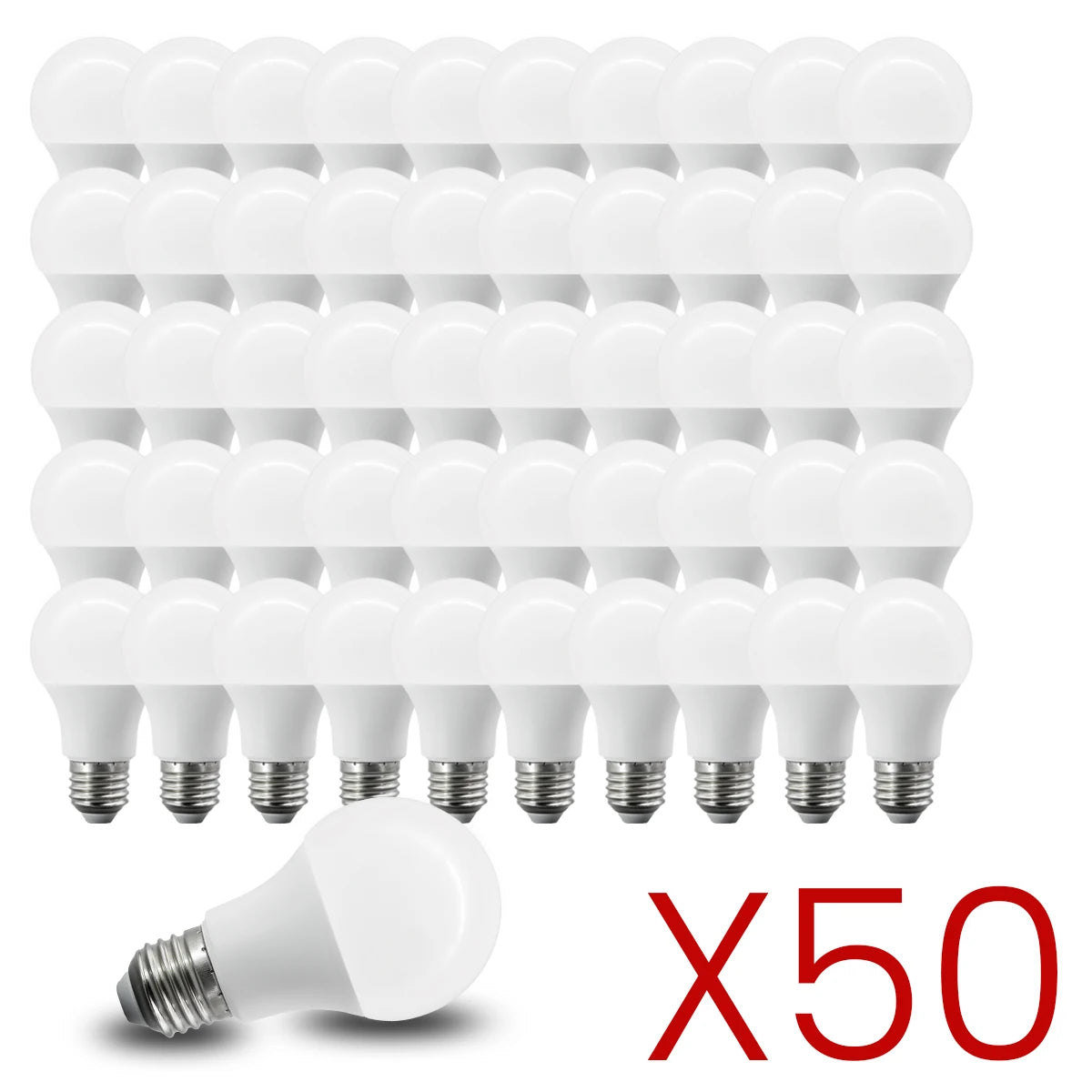 50PCS E27 LED Bulb Lamps 3W 8W 9W 12W 15W 18W 24W AC 220V 240V Cool Lighting Lampada Light Bulbs Foyer Home Indoor LED Bombilla