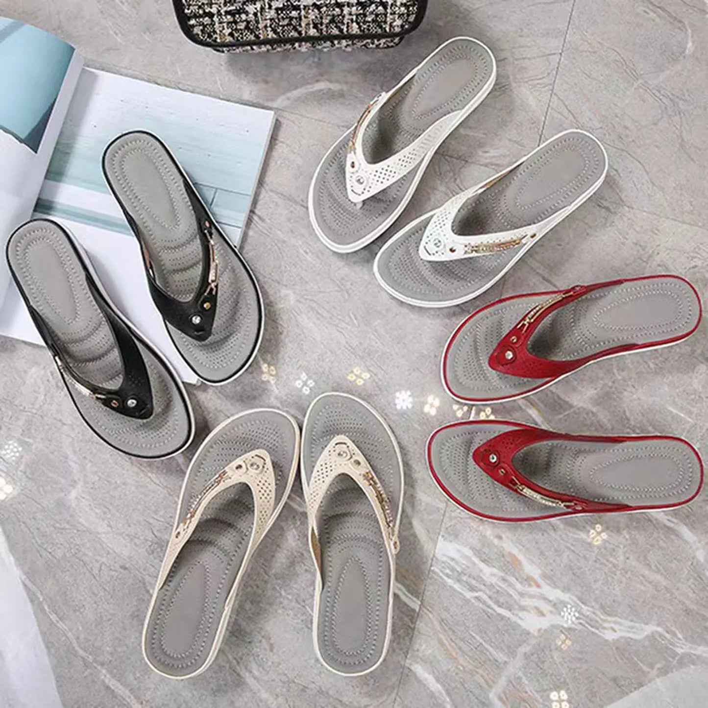 Women's Summer Sandals Casual Outdoor Non-slip Slipper Shoes