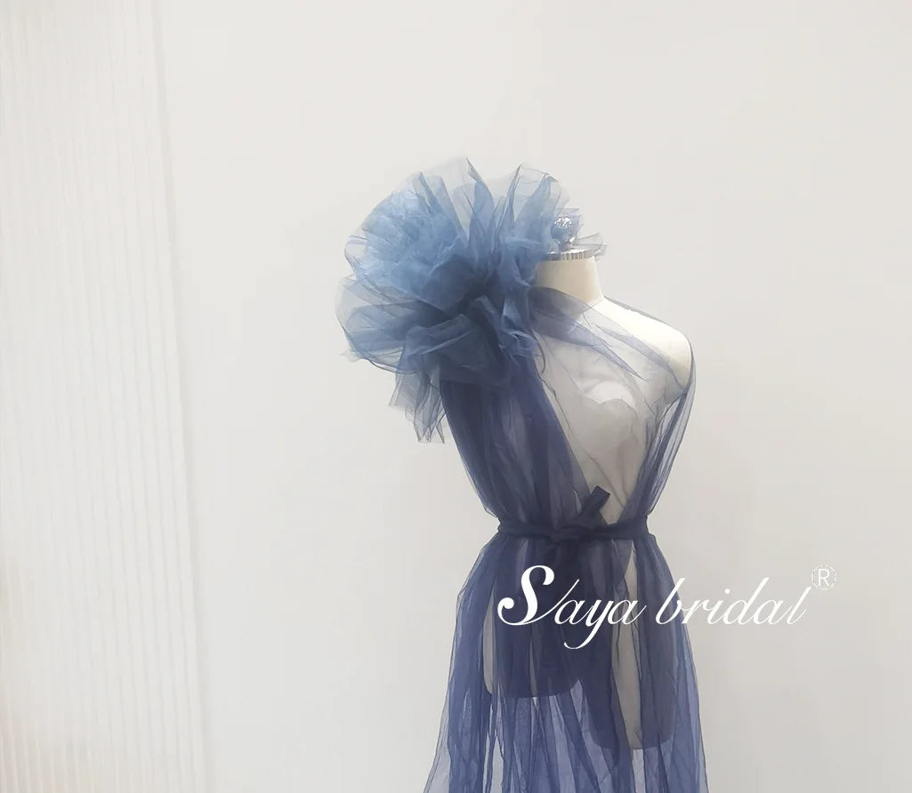 See Through Sexy Maternity Photoshoot Dresses One Shoulder Pregnant Women