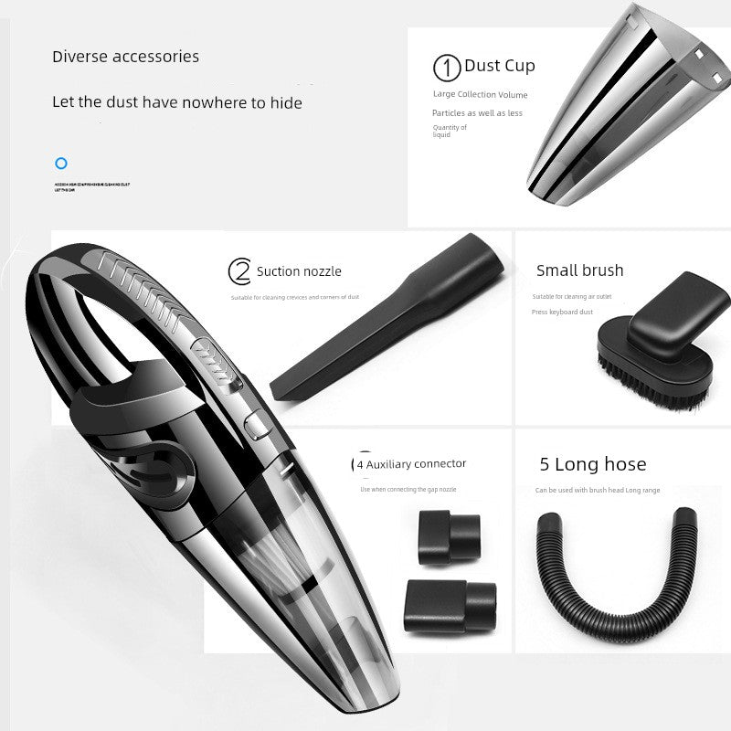 Wireless Charging Car Home Vacuum Cleaner Small Wet and Dry Dual-Use High-Power Handheld Portable a Suction Machine